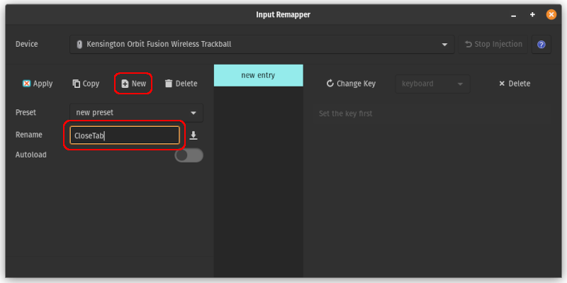 プリセットの作成
