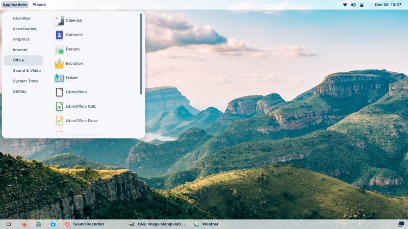 ZorinのGNOME2風