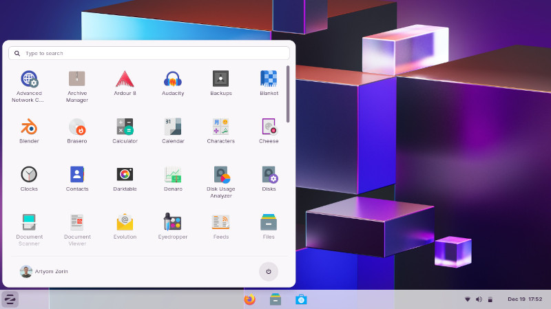 ZorinのChromeOS風