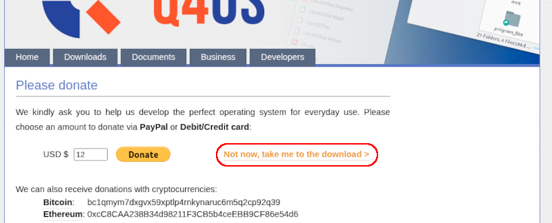 Not now, take me to the download >