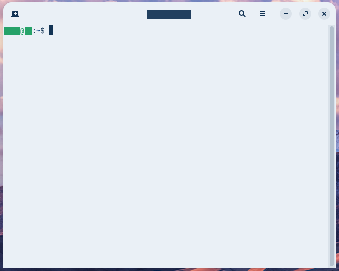 端末が起動したところ